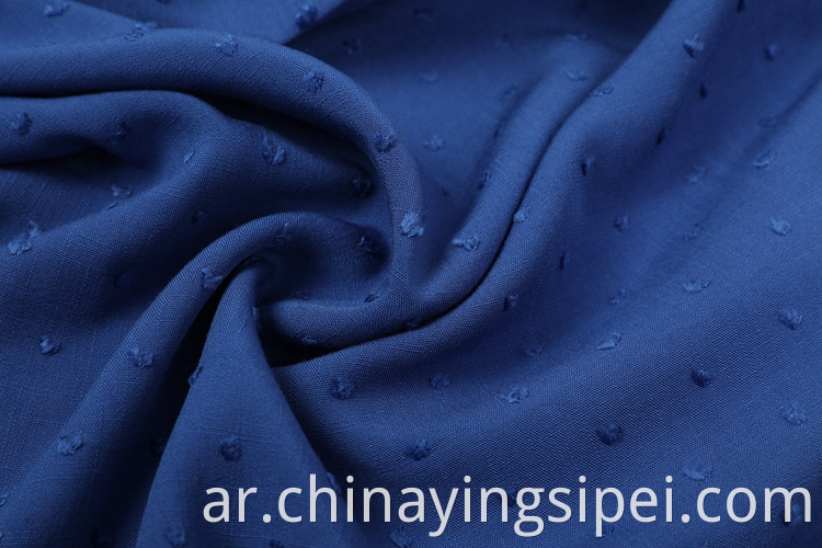 100% Viscose Slub Dyed With Jacquard Fabrics